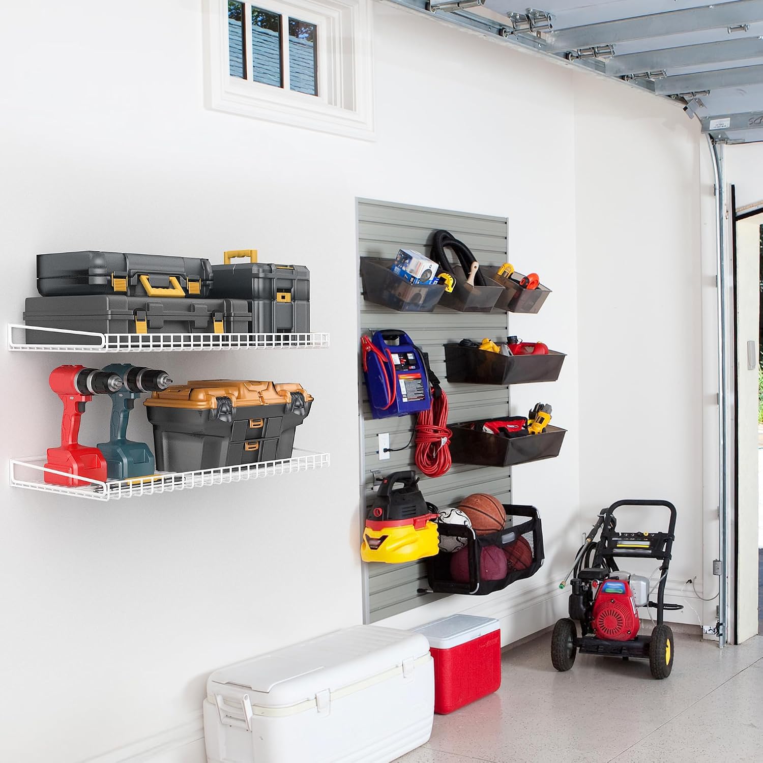 Wallmaster Garage Shelves - 2 Pack Wall Mount -2 Wallmaster Garage Shelves - 2 Pack Wall Mount -2