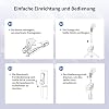حامل ثلاثي القوائم ATUMTEK Selfie Stick 3 في 1 قابل للتمديد من الألومنيوم للهاتف المحمول مع جهاز تحكم عن بعد لاسلكي يعمل بتقنية Bluetooth متوافق مع iPhone 17/16/15/14/13/12 mini/11 Pro وهواتف Samsung الذكية باللون الأسود