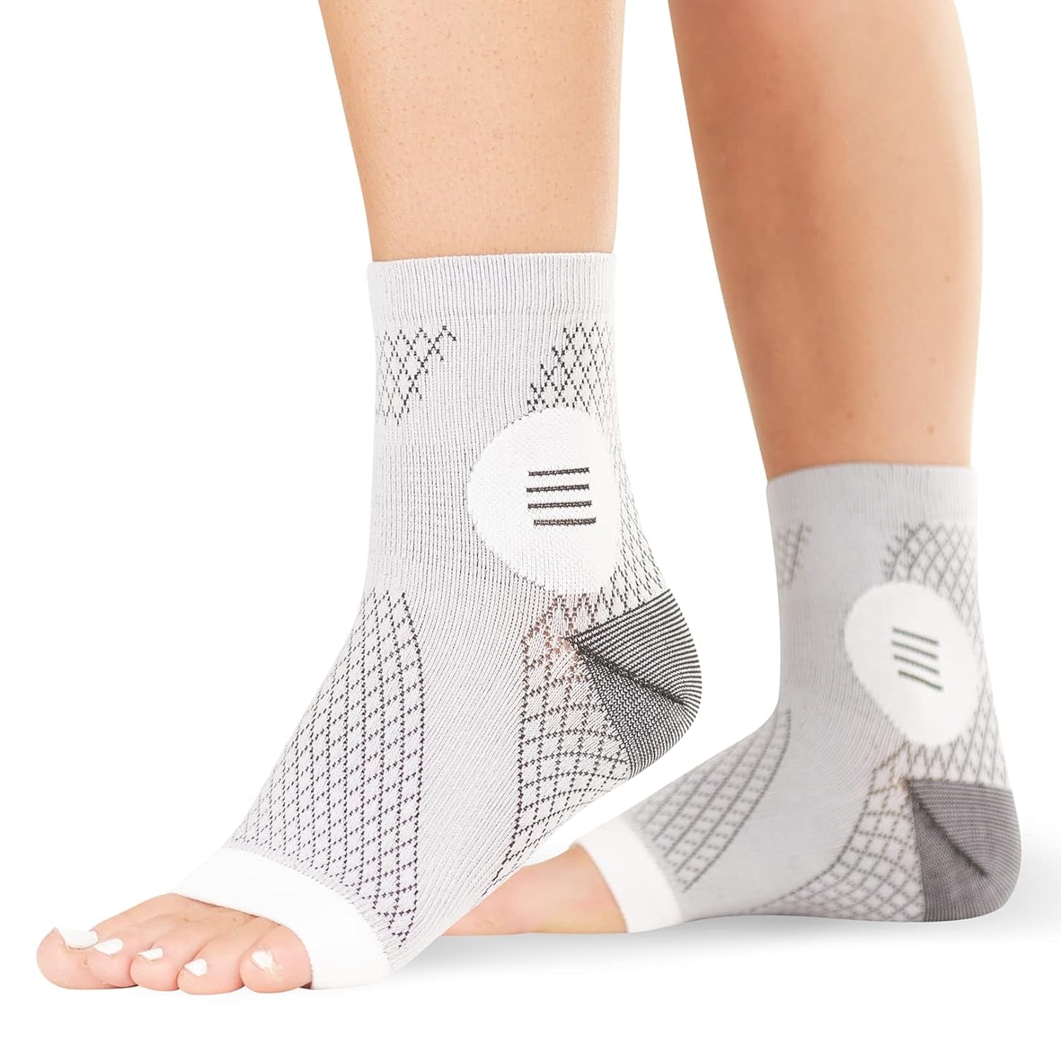 Neuropathy Socks - Peripheral Neuritis Therapy Compression Diabetic Open-Toe Foot Sleeves for Ankle Gout, Nerve Damage Pain in Legs and Feet Relief Brace for Men and Women (L - 1 Pair) (B0D9FX6ZWP) Amazon Price History, Amazon Price Tracker