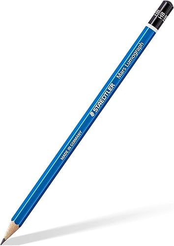 Miniatura 9 de STAEDTLER Mars Lumograph - Juego de bocetos de grafito, 6 grados (6B, 4B, 2B, B, HB, 2H), borrador de plástico Mini Mars, sacapuntas de metal 61