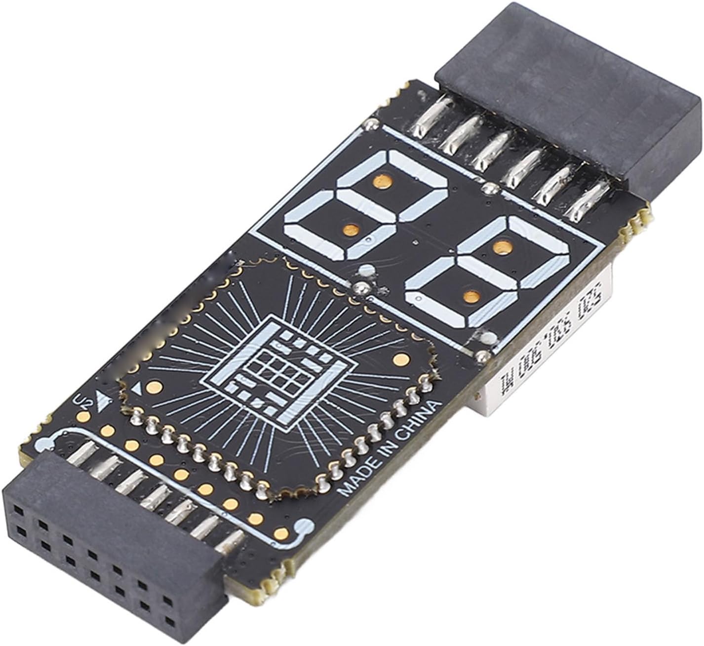 ViaGasaFamido TL631 Mini Motherboard Analyzer Diagnostic Card PCI Motherboard Tester Debug Card PCI E LPC Port PC Computer Debugging Card Kit with Connection Cable Ribbon Cables