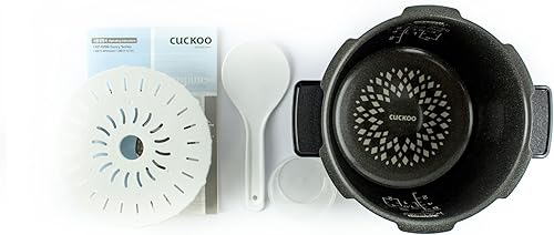 Miniatura 4 de Cuckoo CRP-HZ0683F olla de presión eléctrica para arroz, con calentamiento por inducción, Negro con azul
