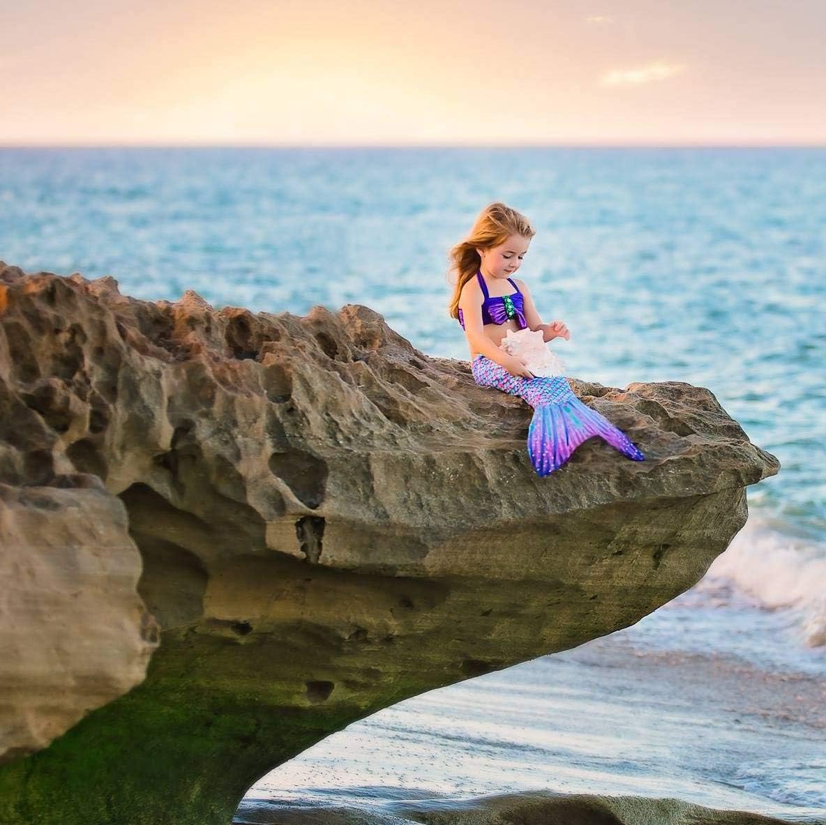 Sun Tails Toddler Mermaid Tail (Aurora Borealis, S - Child 4T/5T, not for use with Monofin)