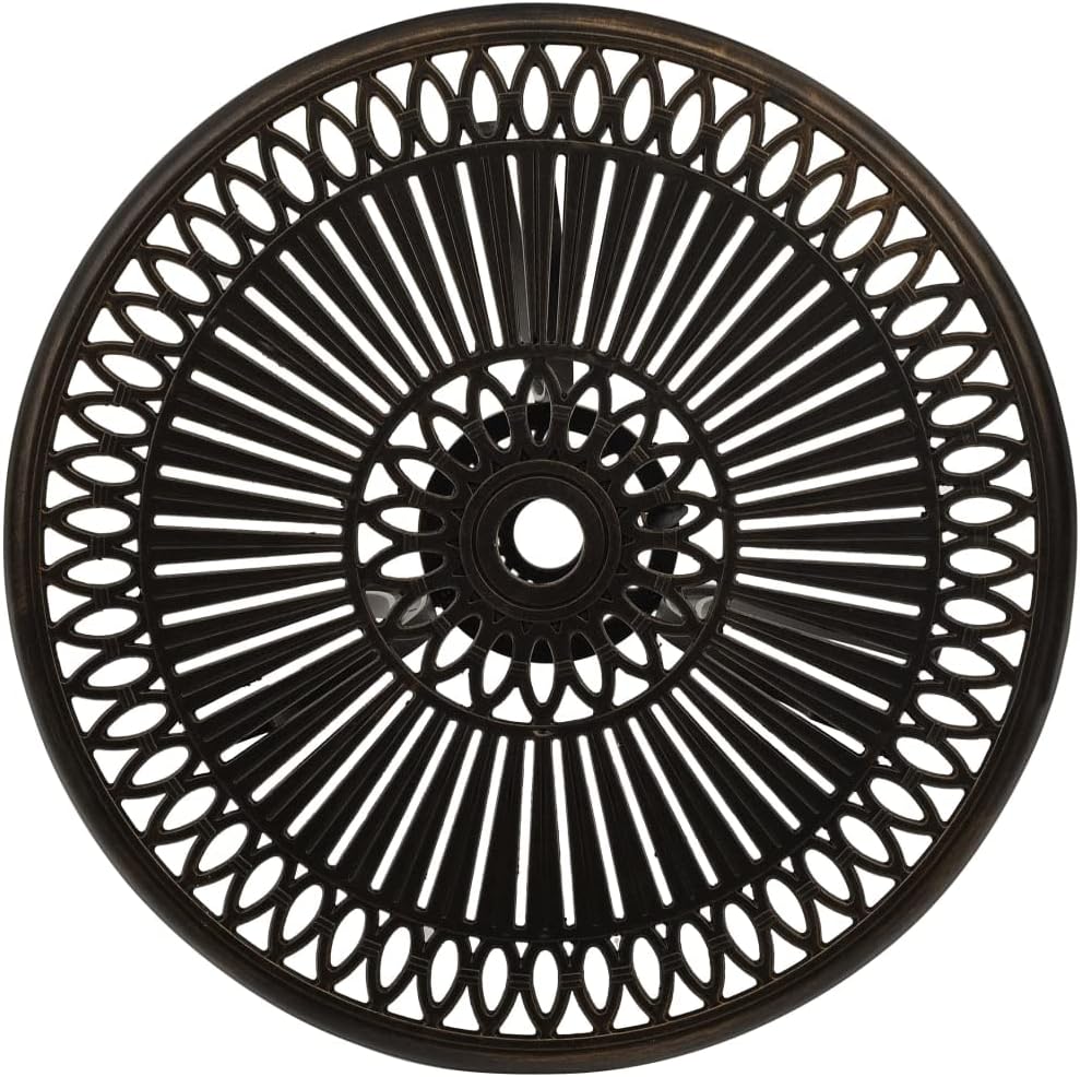 vidaXL Bistro Set Bronze Cast Aluminum Medium Durable Bistro Set