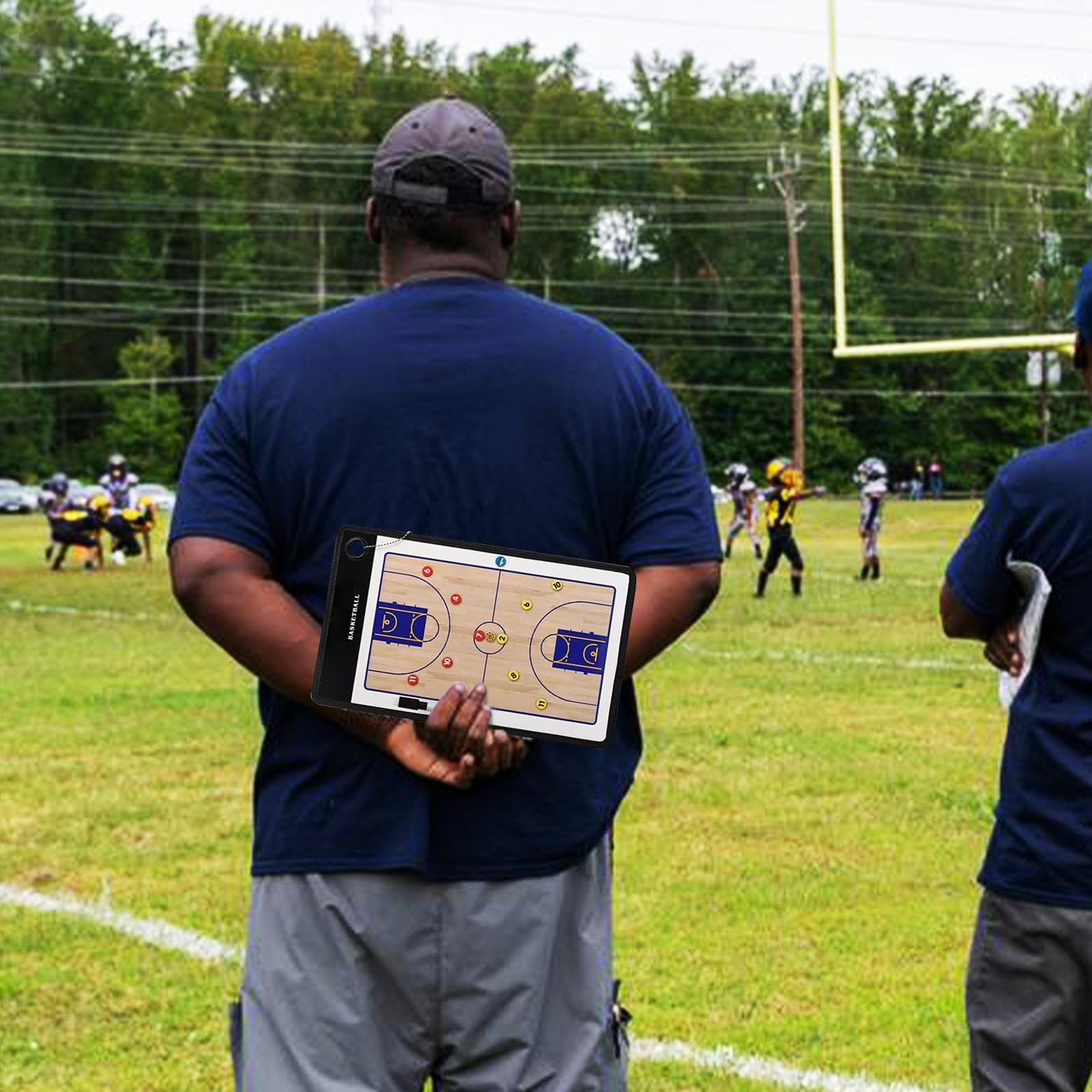 Planche Tactique Basket Presse-papiers Effaçable à Sec Pour Entraîneurs, Articles De Outil Portable Léger Pour Coach