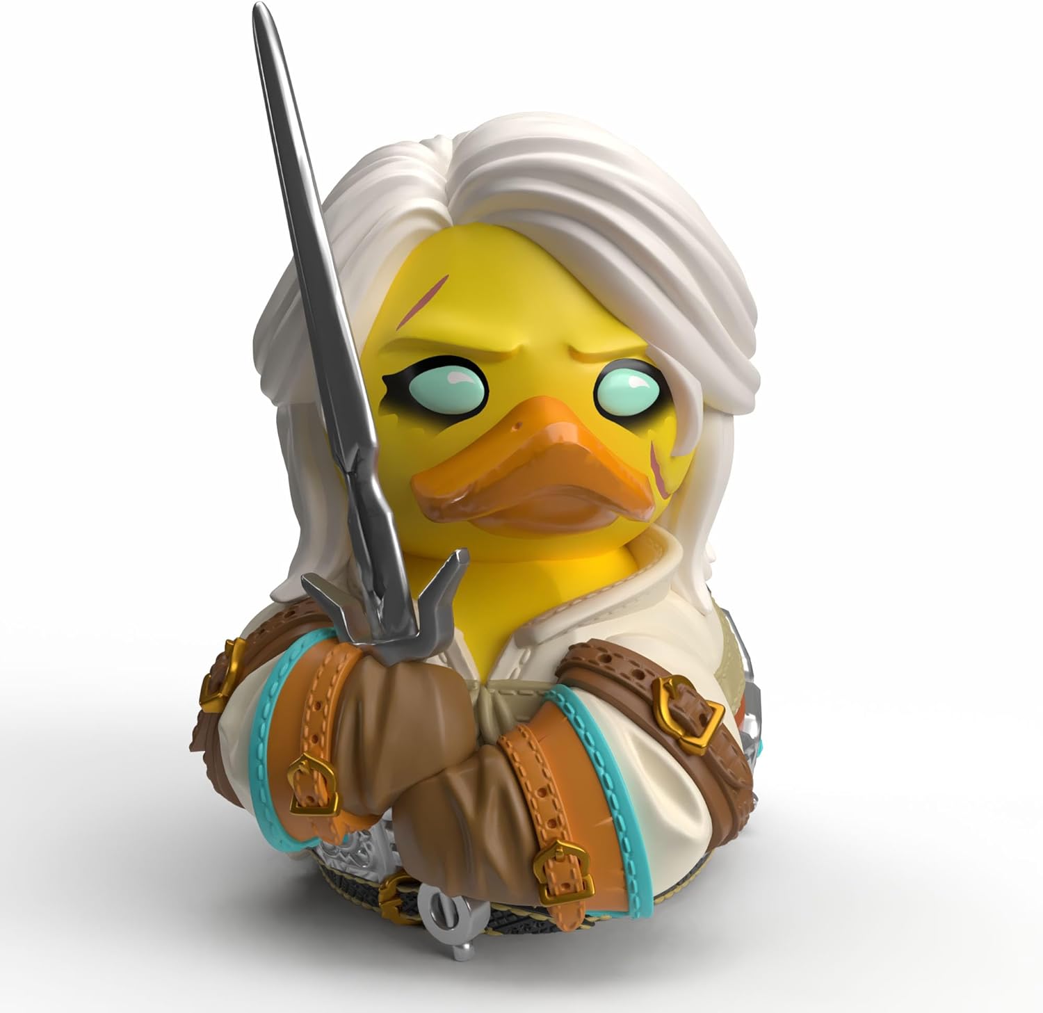 TUBBZ First Edition: The Witcher - Geralt of Rivia Cosplaying Rubber Duck Vinyl Figure – Official Collectible for Fans of The Witcher