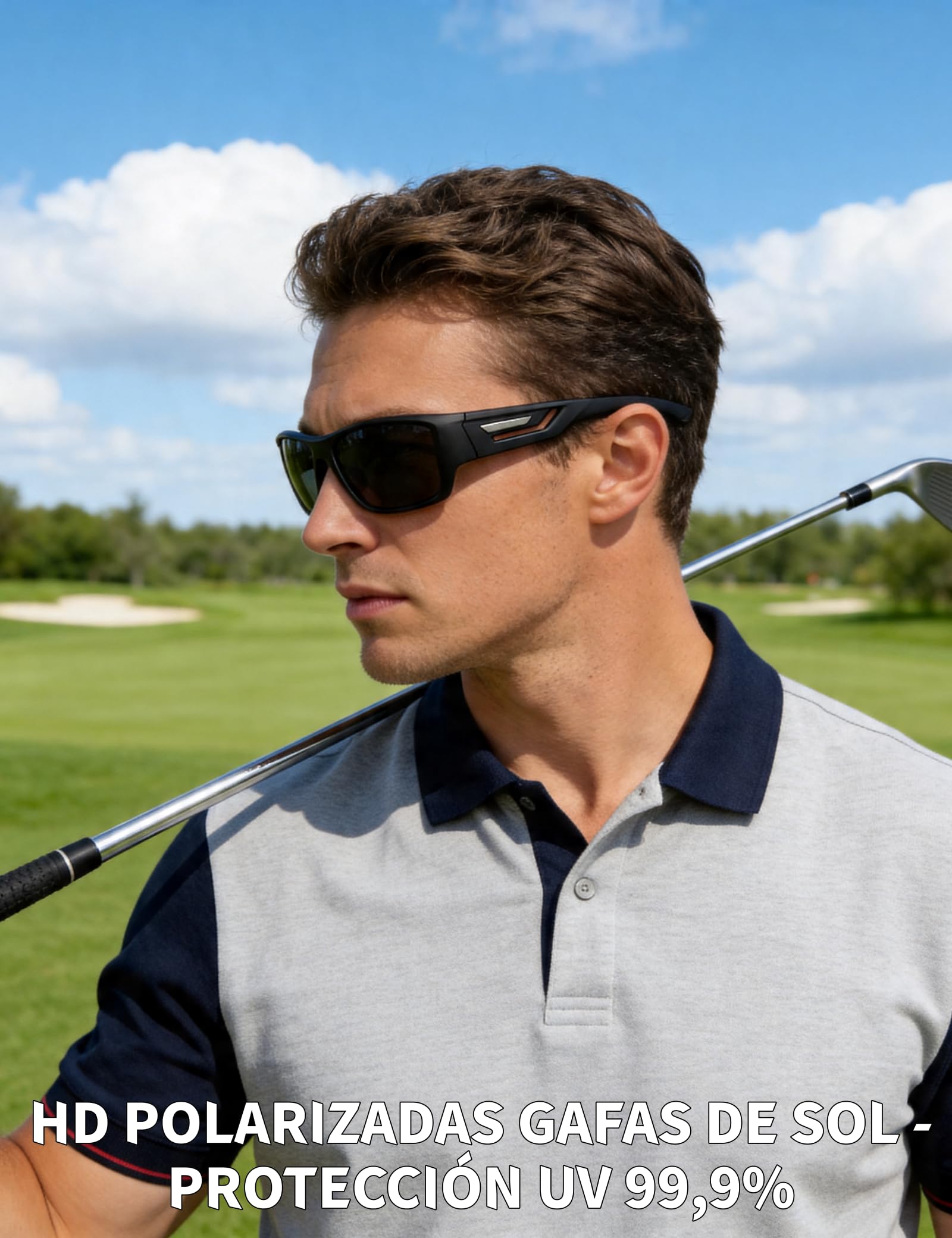 PUKCLAR Gafas de Sol Polarizadas Hombre y Mujer con Protección UV400 y Montura TR90 Ultraligera que ofrecen una Visión HD Antirreflejos para Conducir Pescar y Aire Libre