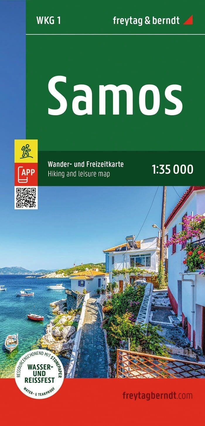 Samos Hiking and Leisure Map - 1:35,000 scale: 2024 (Wanderkarte)