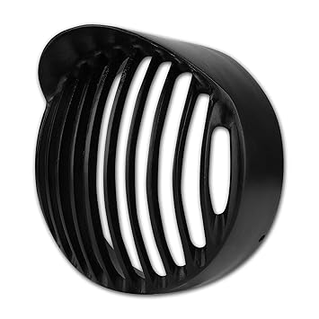 Gate 7 Metallic Headlight Grill for Bullet Standard, Classic & Electra (with Cap, Black)