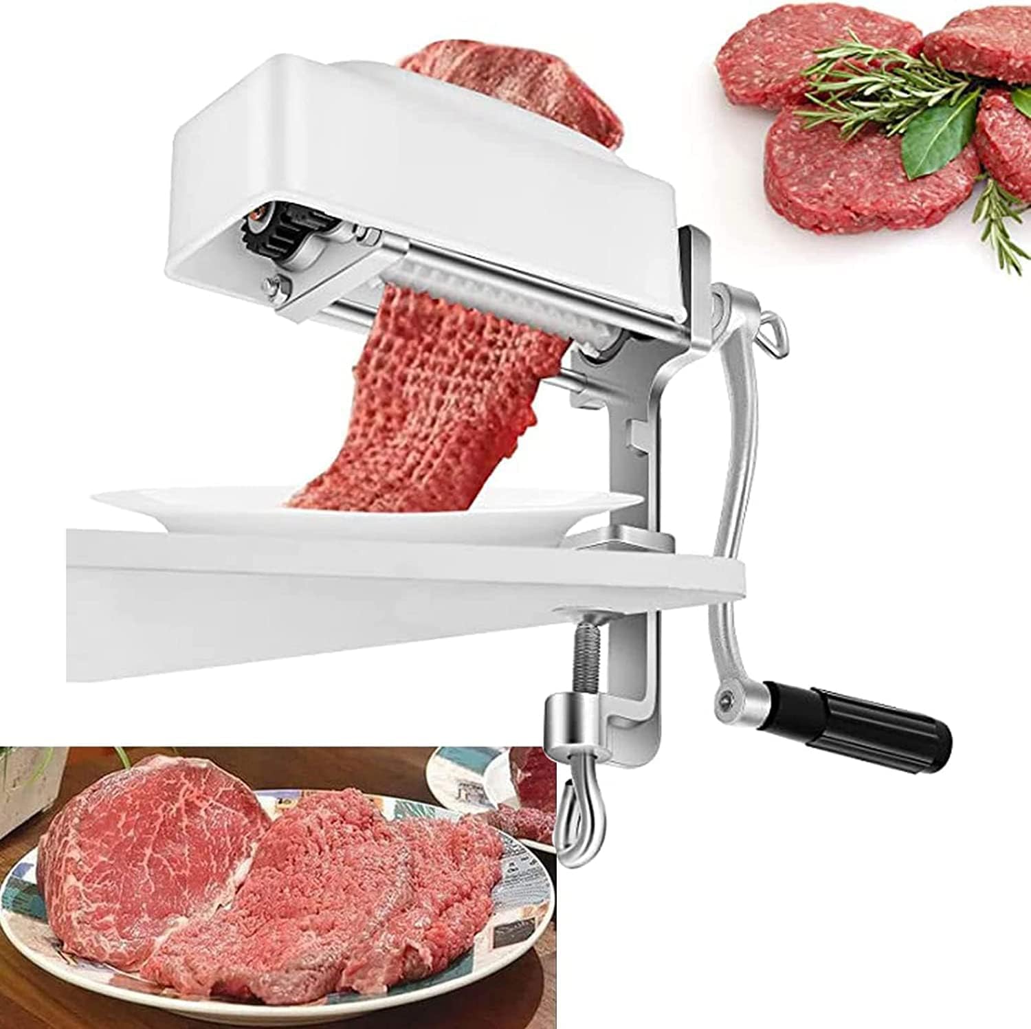 Hand Operated Meat Tenderizer, Household Small Meat Tenderizer, Commercial Kitchen Steak Heavy Manual Meat Poultry Tenderizer