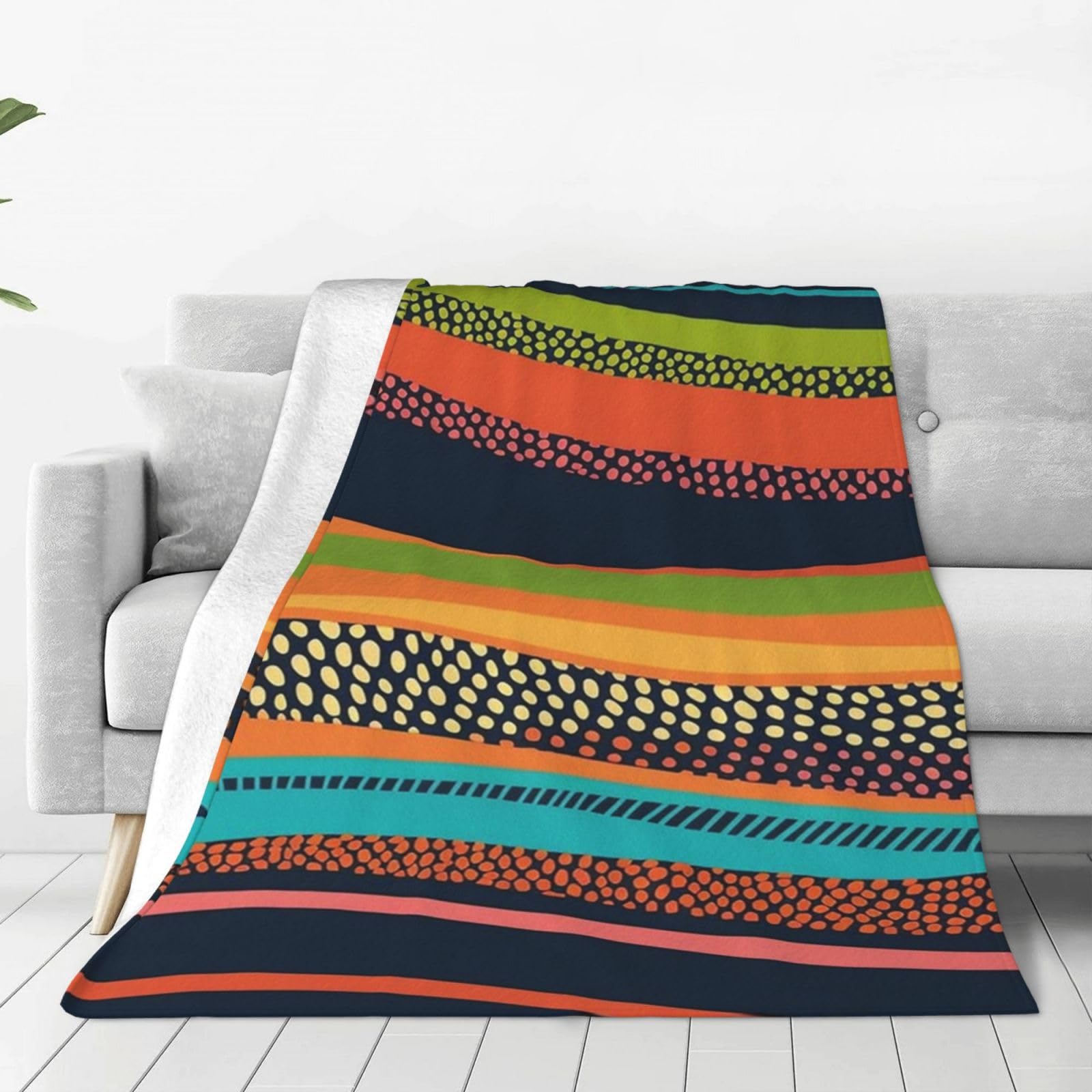 Couverture en micro polaire chaude et ultra douce pour lit et canapé
