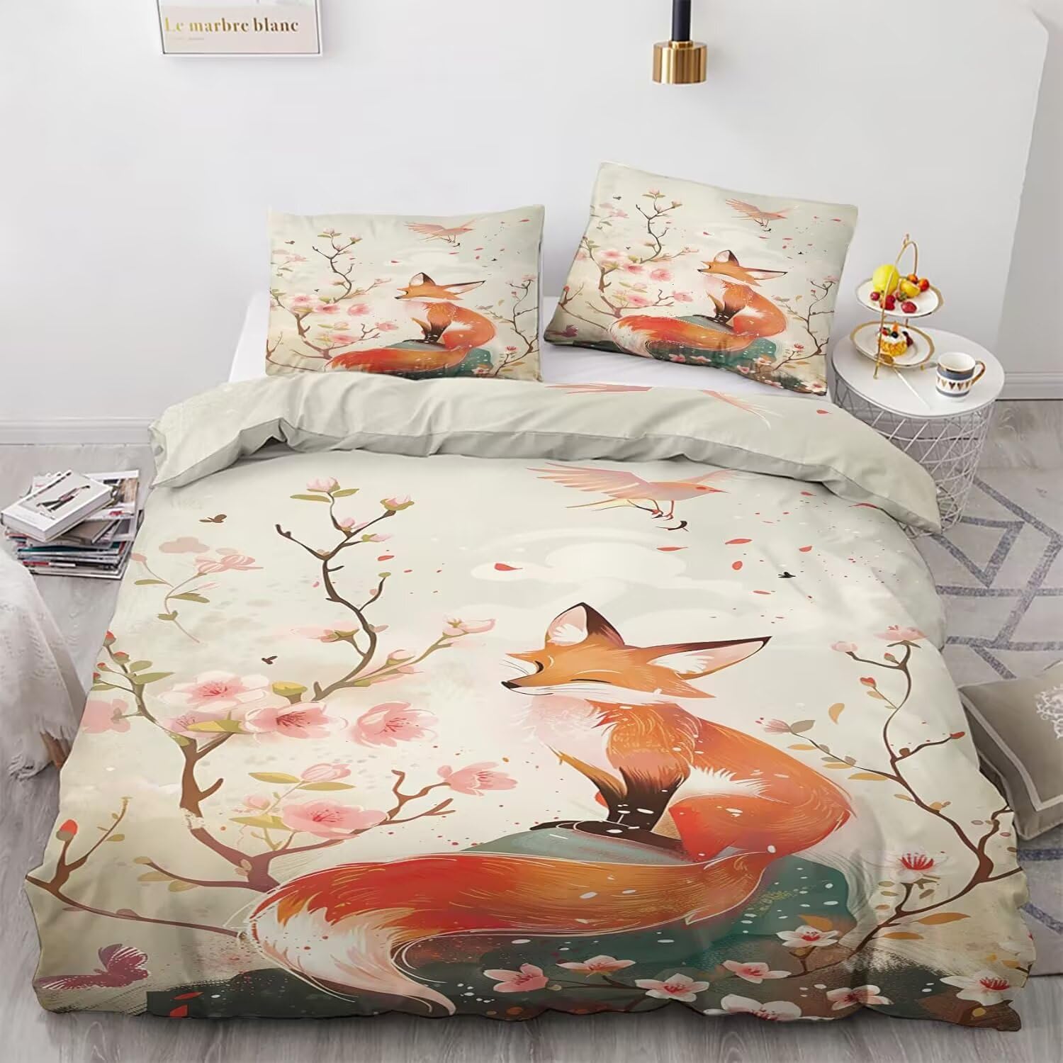 Housse de couette 140x200 microfibre avec fermeture éclair