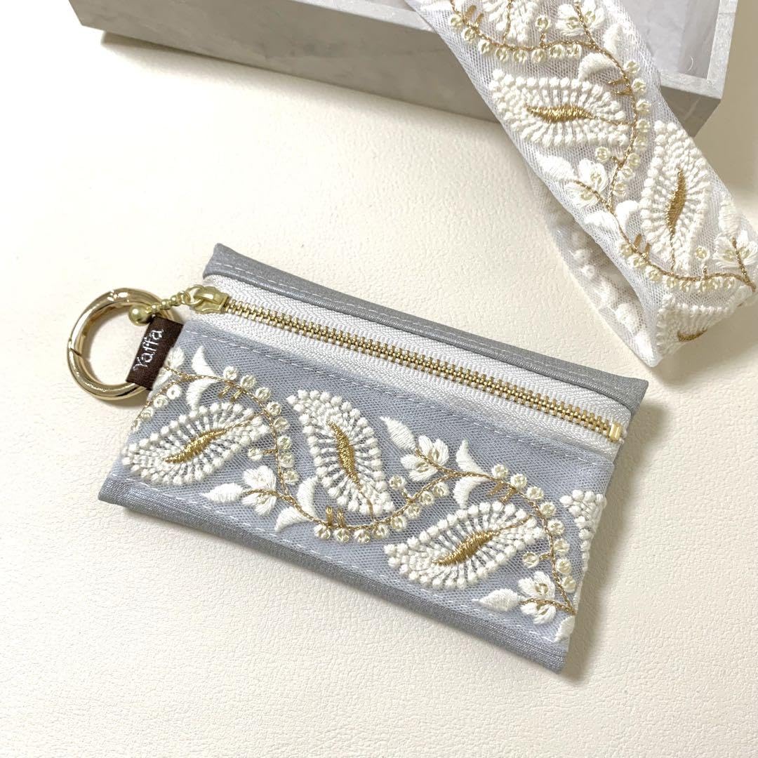 KOHATANꕤ.·*.インド刺繍　ミニポーチ　小物入れ　小銭入れ KOHATANꕤ.·*.インド刺繍 ミニポーチ 小物入れ 小銭入れ Amazon.co.jp