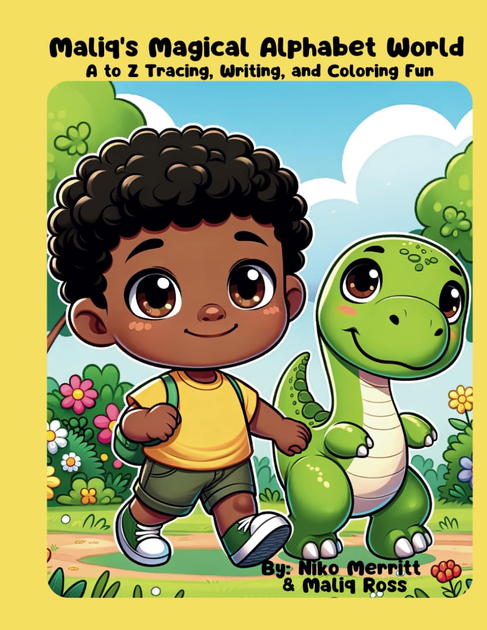 Maliq's Magical Alphabet World: A to Z Tracing, Writing, and Coloring Fun