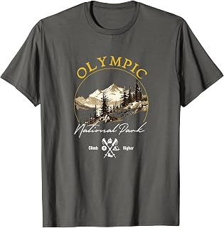 Olympic National Park Retro Vintage Apparel - Souvenir T-Shirt