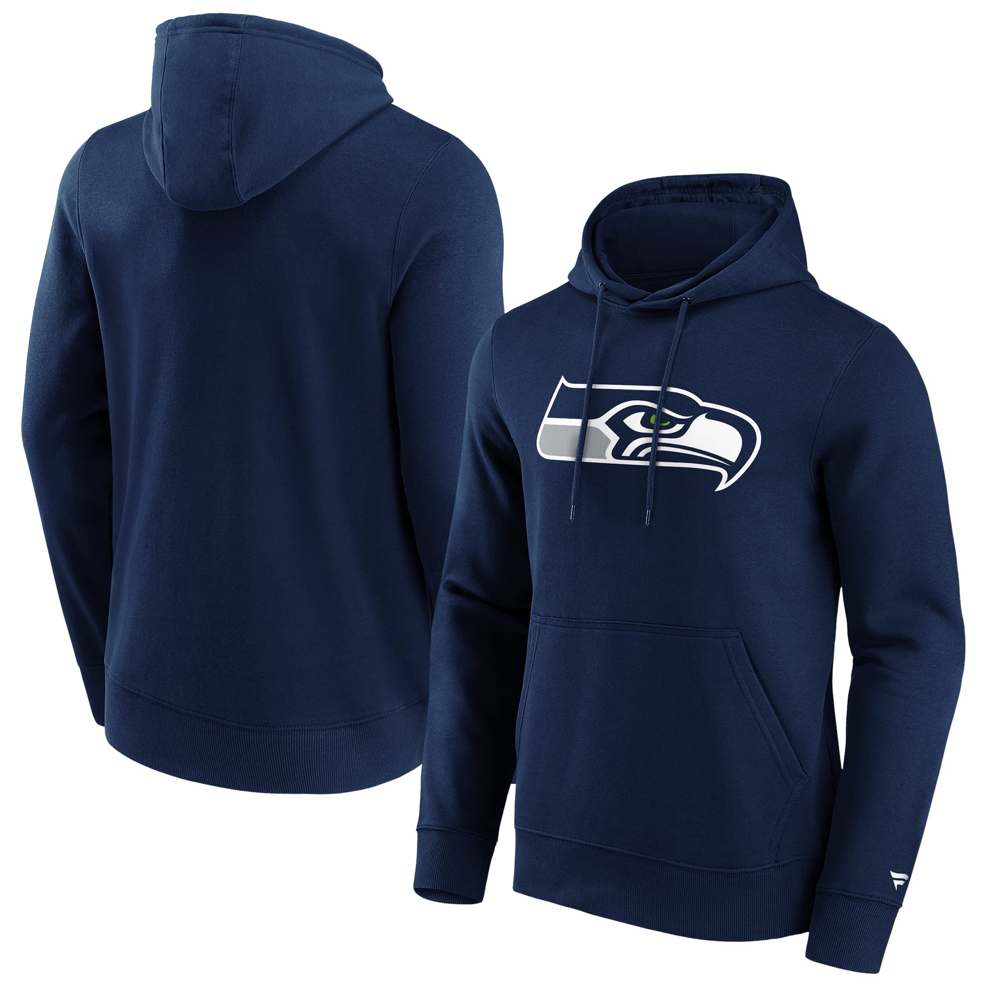 Fanatics Seattle Seahawks Mid Essentials Crest bluza z kapturem, męska, ciemnoniebieska/biała, XL