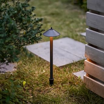 VENUS MANUFACTURING 12V LED Low Voltage Pathway Lights with G4 Bulbs | 1.2W, 40LM, 2700K warm white aluminum landscape lights with replaceable G4 LED