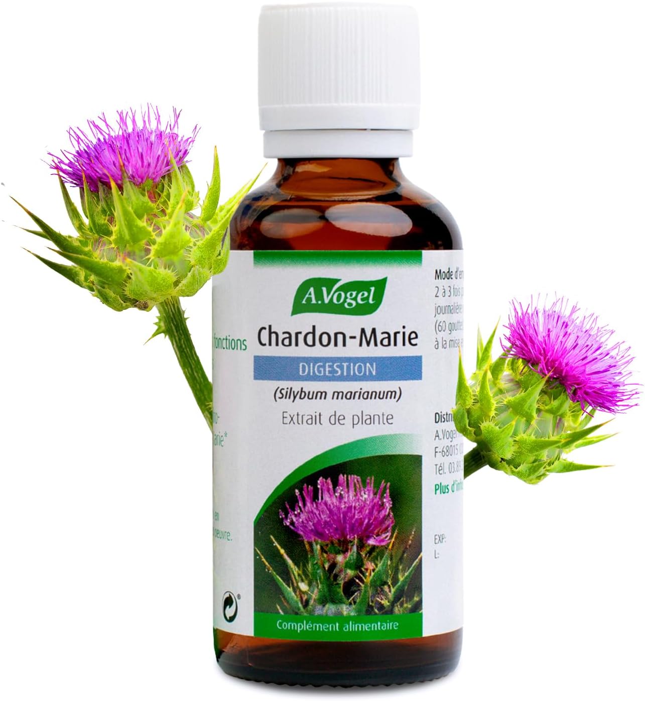 A.VOGEL – Food supplement Digestion – Detox liver – Reduces bloating and acid reflux – Milk thistle, artichoke, dandelion plant extract – Active plant ingredients -50 ml