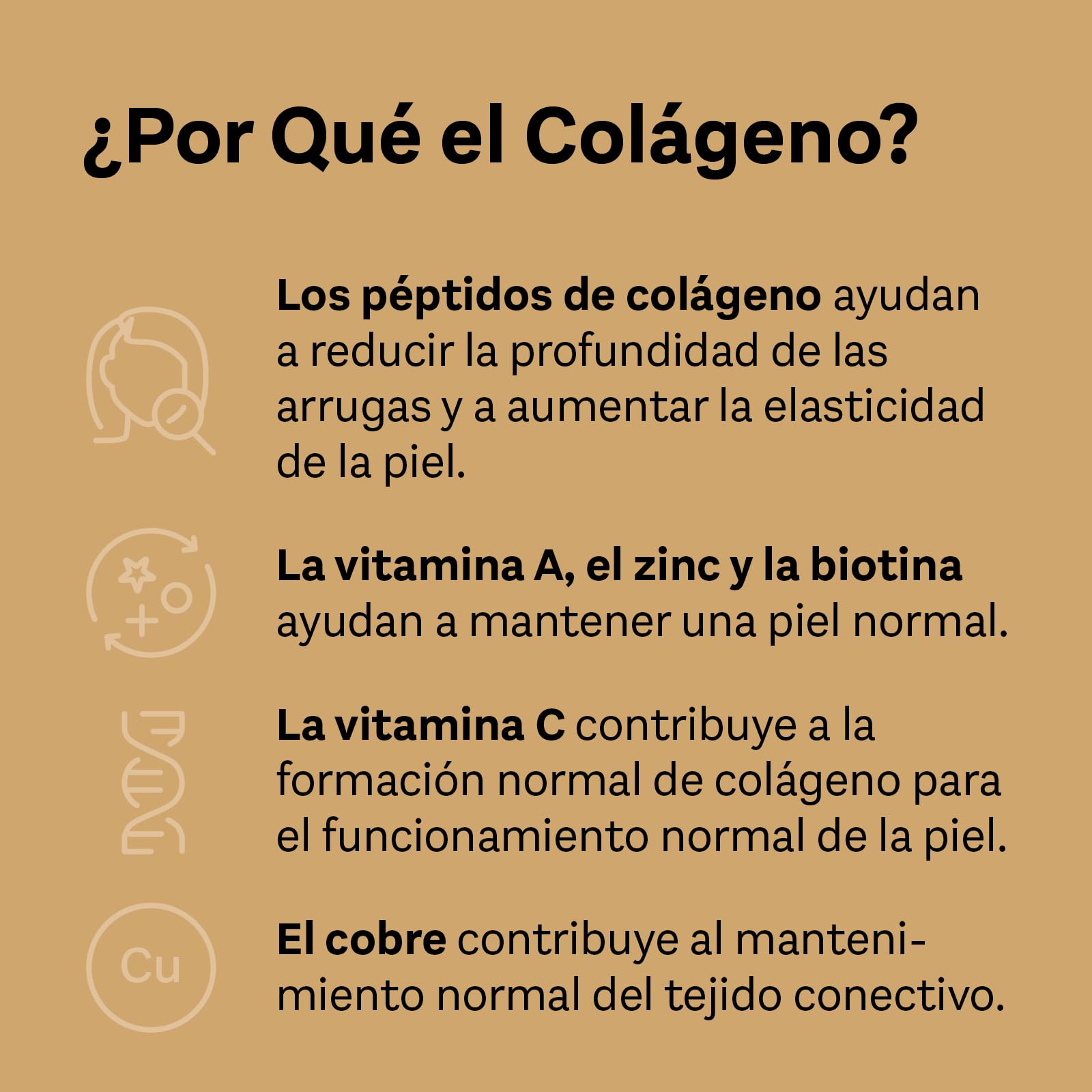 Doppelherz system KOLLAGEN BEAUTY - Complemento Alimenticio para Piel con Péptidos de Colágeno, Extracto de Açai, Biotina, Vitamina A, C y E, Zinc y Cobre, Sin Gluten ni Lactosa, 30 Viales