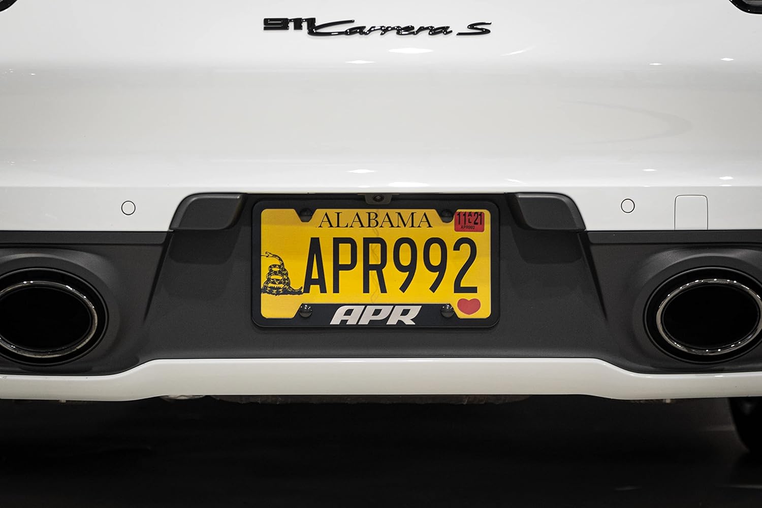 APR A1000010 License Plate Frame Black