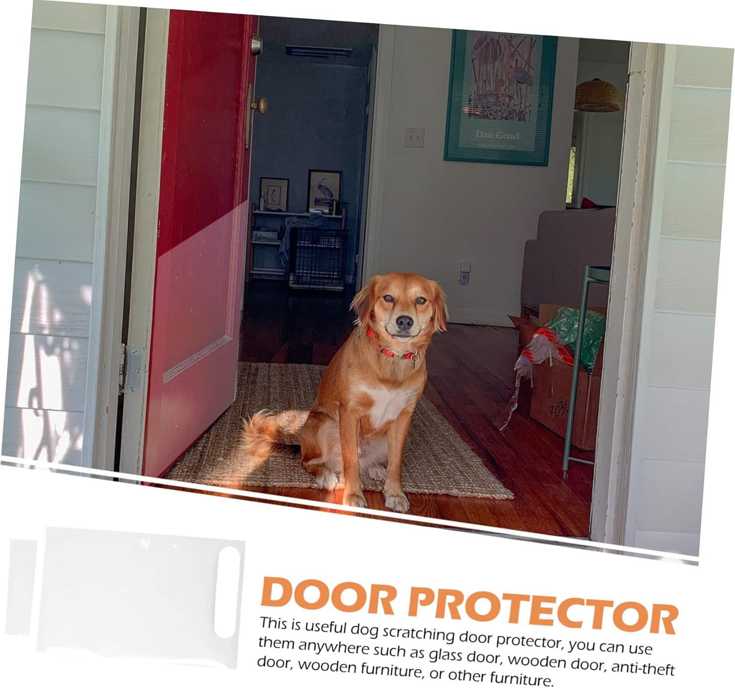 2pcs Pet Door Guard Sticker Dog Door Scratching Patch for Home Pet Safety Gate Protector