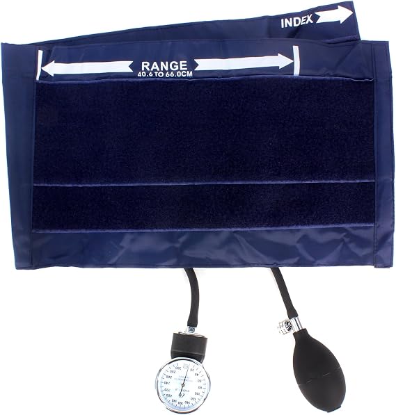 Dixie EMS Aneroid Sphygmomanometer - Thigh Size Blood Pressure Cuff
