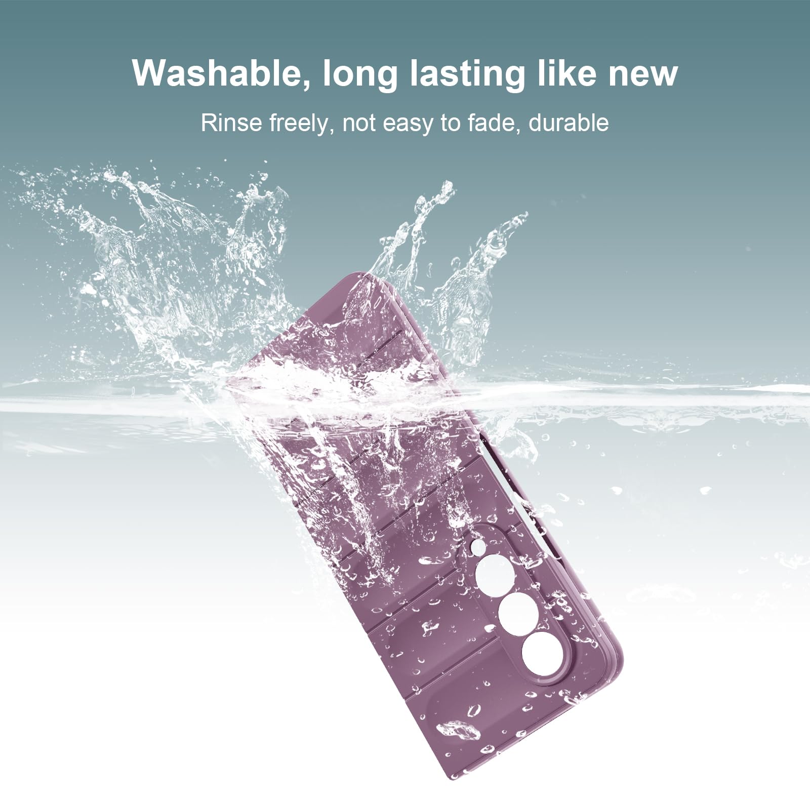 Case for Samsung Galaxy Z Fold 4, Hard PC Slim Fit Bumper Case, Anti-Scratch Shockproof Protective Phone Cover, Purple — view 7