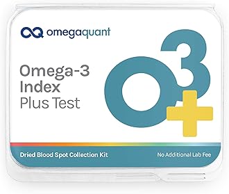 OmegaQuant Omega Quant Omega-3 Index Plus Test Kit - Measures Blood Levels of Omega-3, Trans Fats, and Omega-6:Omega-3 Ratios | The Original Omega-3 Blood Test Home Kit
