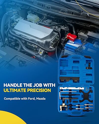 Miniatura 5 de PHILTOP Camshaft Tensioning Engine Alignment Locking Timing Tool Compatible with Fiesta Focus Volvo Mazda 1.4 1.6 1.8 2.0 DiTDCiTDDi ECOBOOST 1.6