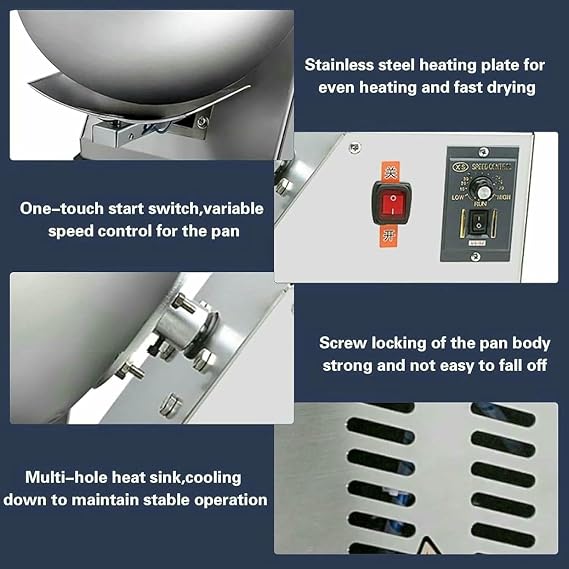Sugar Coating Machine, Chocolate Panoramic Panoramic Machine, Chocolate Coating Machine, Coating Drying Machine ~/
