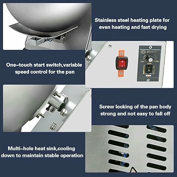 Sugar Coating Machine, Chocolate Panoramic Panoramic Machine, Chocolate Coating Machine, Coating Drying Machine ~/
