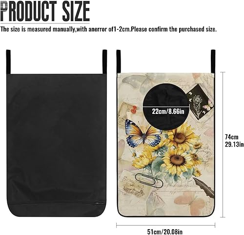 Miniatura 2 de Universe Galaxy - Bolsa de lavandería para colgar sobre la puerta, resistente, portátil, plegable, cesta de lavandería para espacio pequeño para