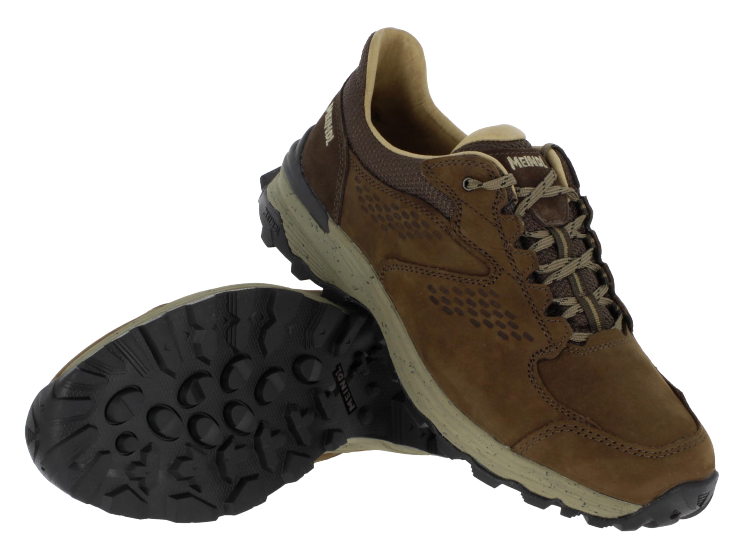 Meindl Półbuty trekkingowe Padua LF wodoodporne i wygodne męskie buty trekkingowe ze skórzaną wyściółką i przyczepną podeszwą