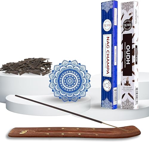 Vista 213 de Trumiri Incense Sticks - Combo Pack of 40 Insence-Sticks - 20 Rose + 20 Lavender - Insenses - Insents - Incents - Inscense - Incence - Incienso