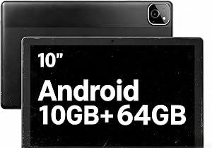 Tablet, 10.1 Inch Tablet, 36GB RAM 256GB ROM 1TB Expand with Octa-Core, 6000mAh Battery, 1280 x 800 HD IPS, Android 16 Tablets with TF Card Support,Gray