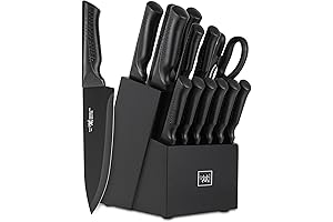 15 Piece Knife Set with Self-Sharpening Block