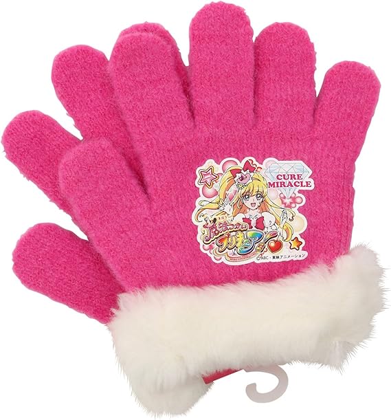 Amazon 魔法つかいプリキュア 手袋 子供用 5本指 ワンサイズ ローズ 手袋 通販
