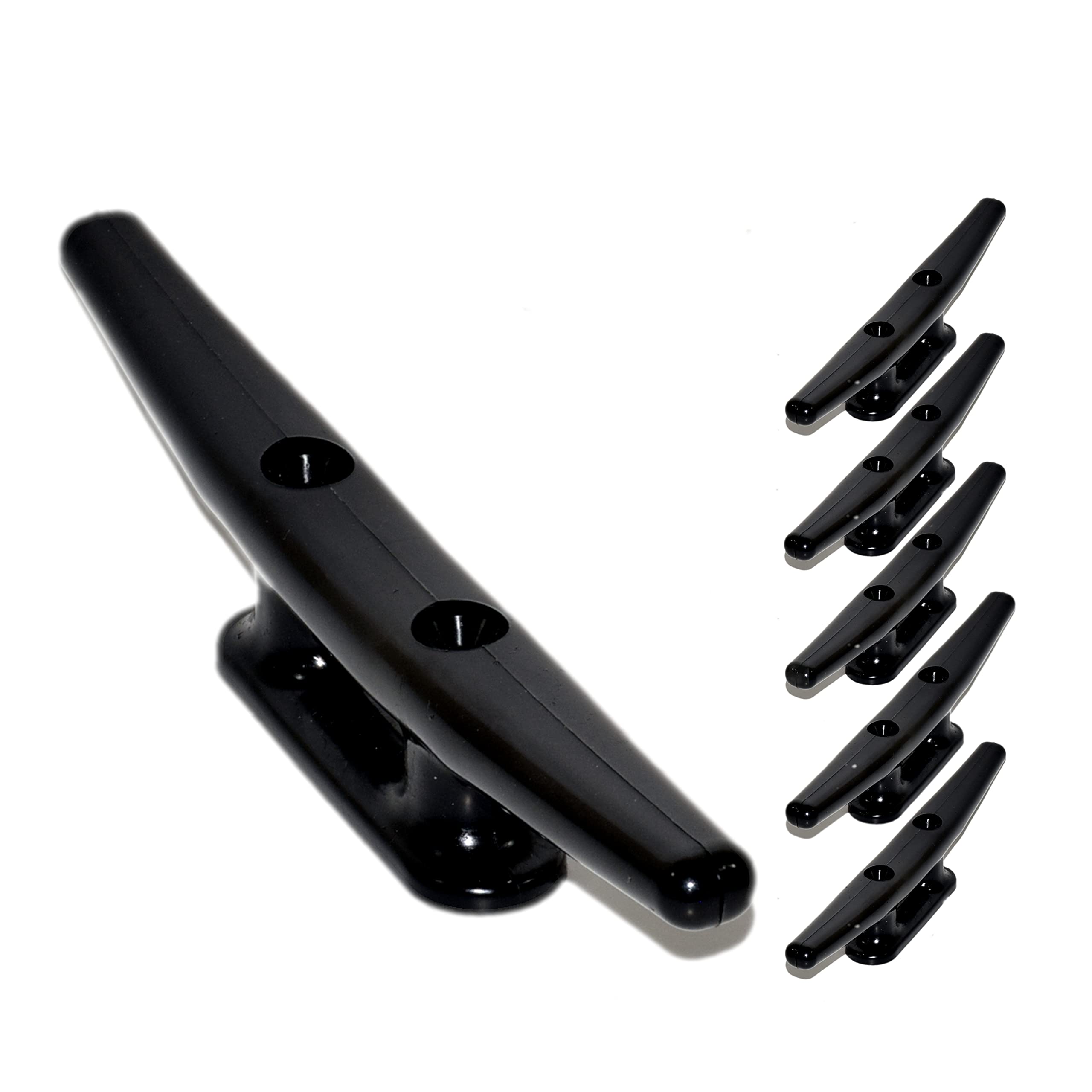 Nylon Boat Cleat 6 Inch - (2, 5, 10 Pack) - Rope Cleat, Kayak, Boat Dock Cleats - Ideal for Marine, Deck, Nautical Decor