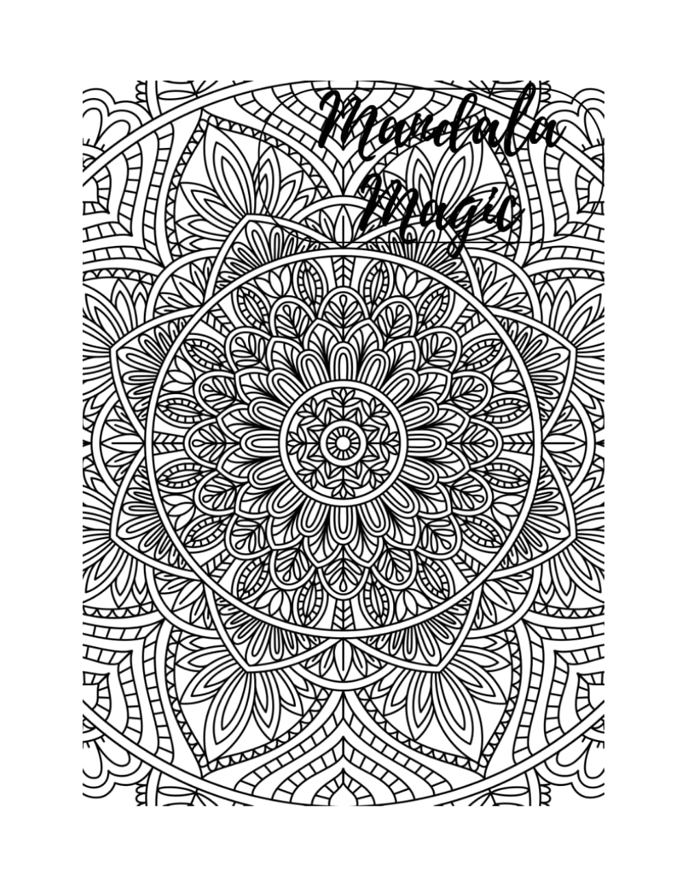 Mandala Magic: 32 Intricate Designs for Adults – Stress Relief & Relaxation