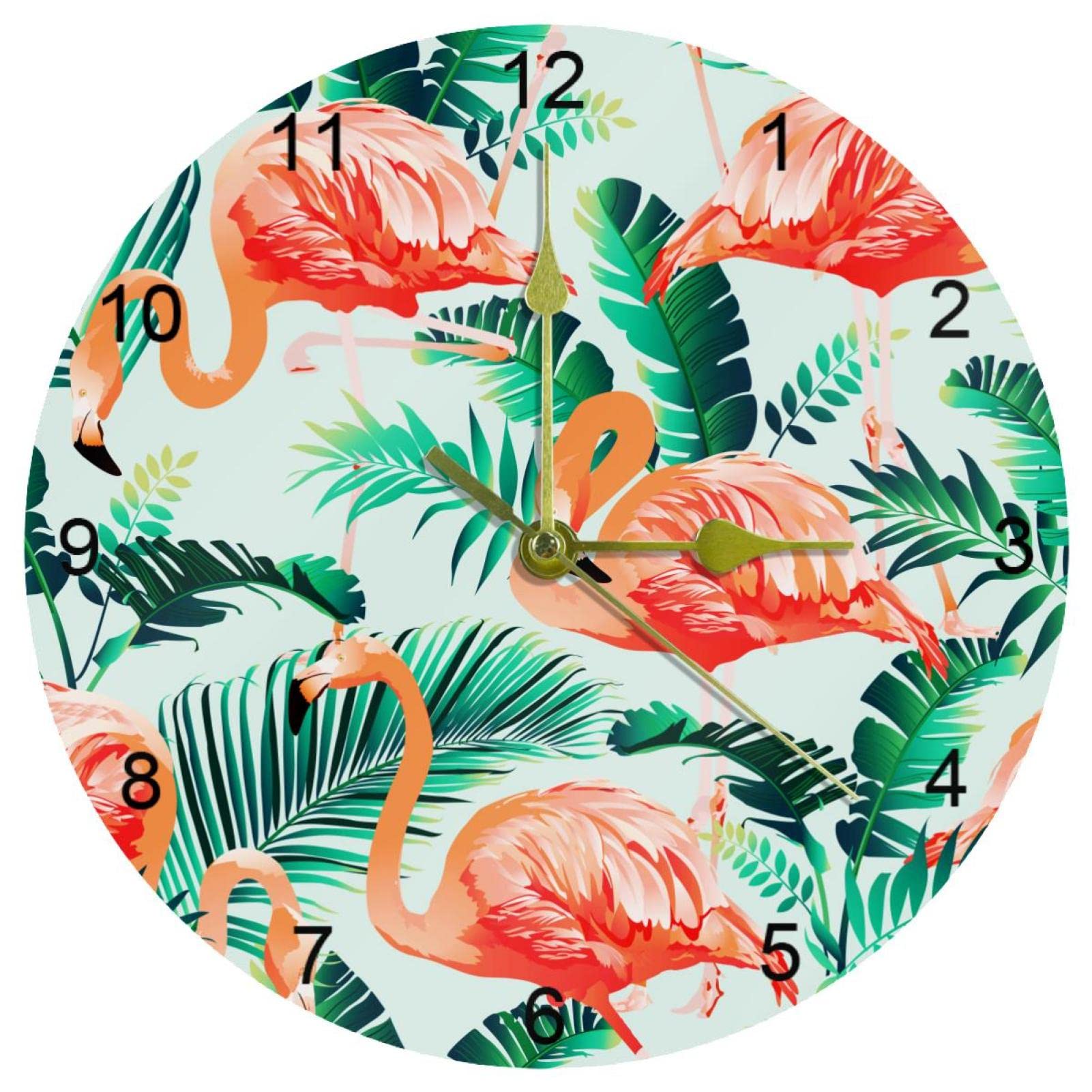 Horloge silencieuse originale cadeau déco tropicale