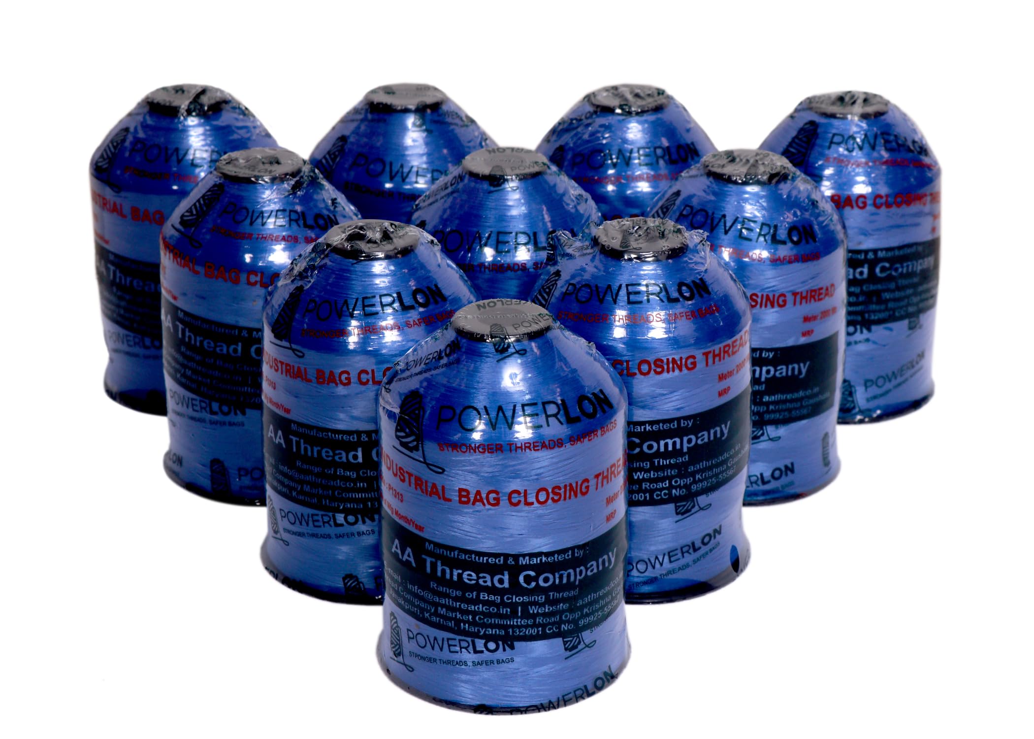 Powerlon Blue PPMF Bag Closer Thread (Pack of 10)