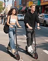 Vista 9 de NAVIC Electric Scooter with Dual SuspensionBraking, 350W500W Motor, 1922 Mph,Max 22252749Miles Range, Foldable E Scooter for Adults with App