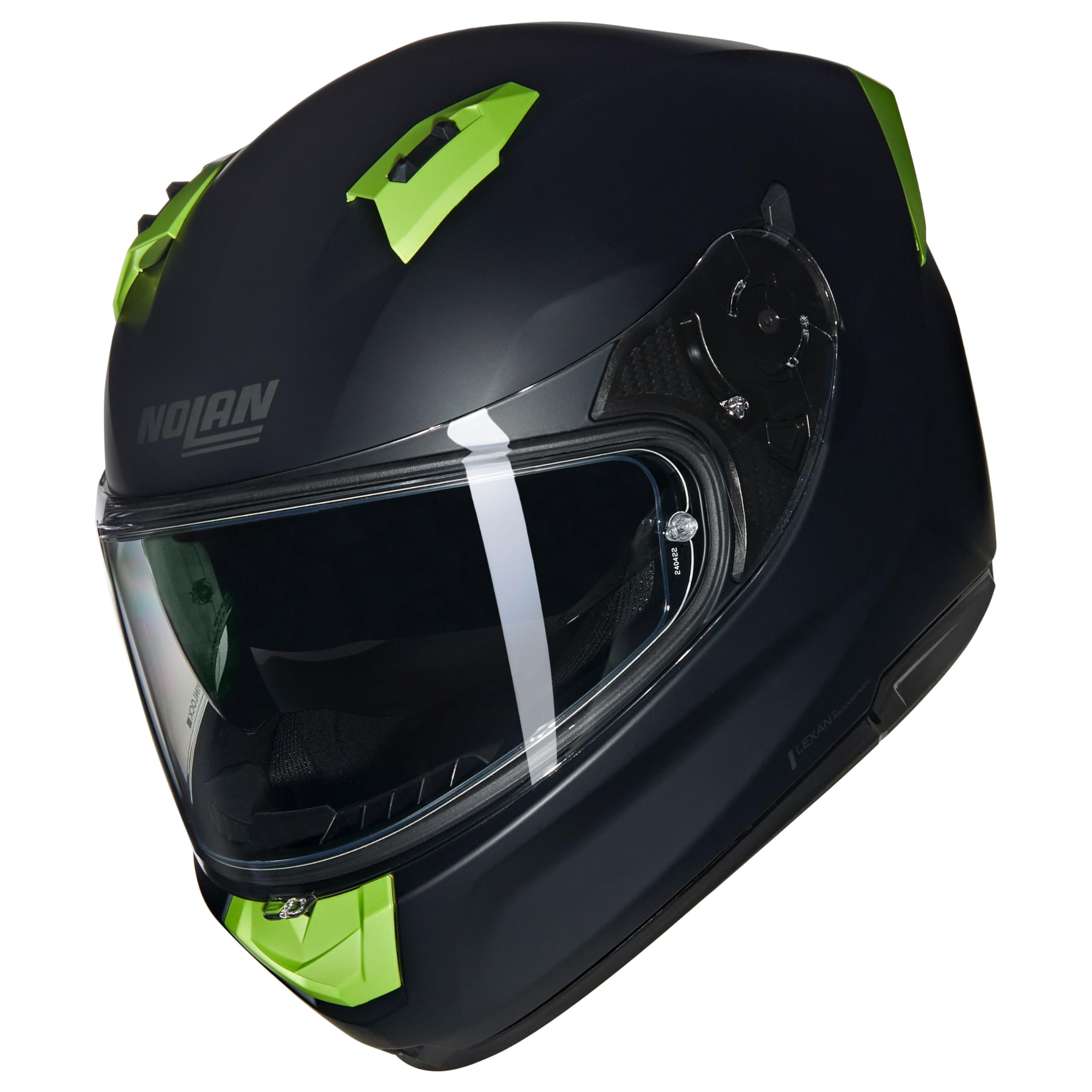 (L) Nolan N60-6 Classico Nobile Full Face Helmet Black / Fluo Yellow Black,Yellow 8054945076523
