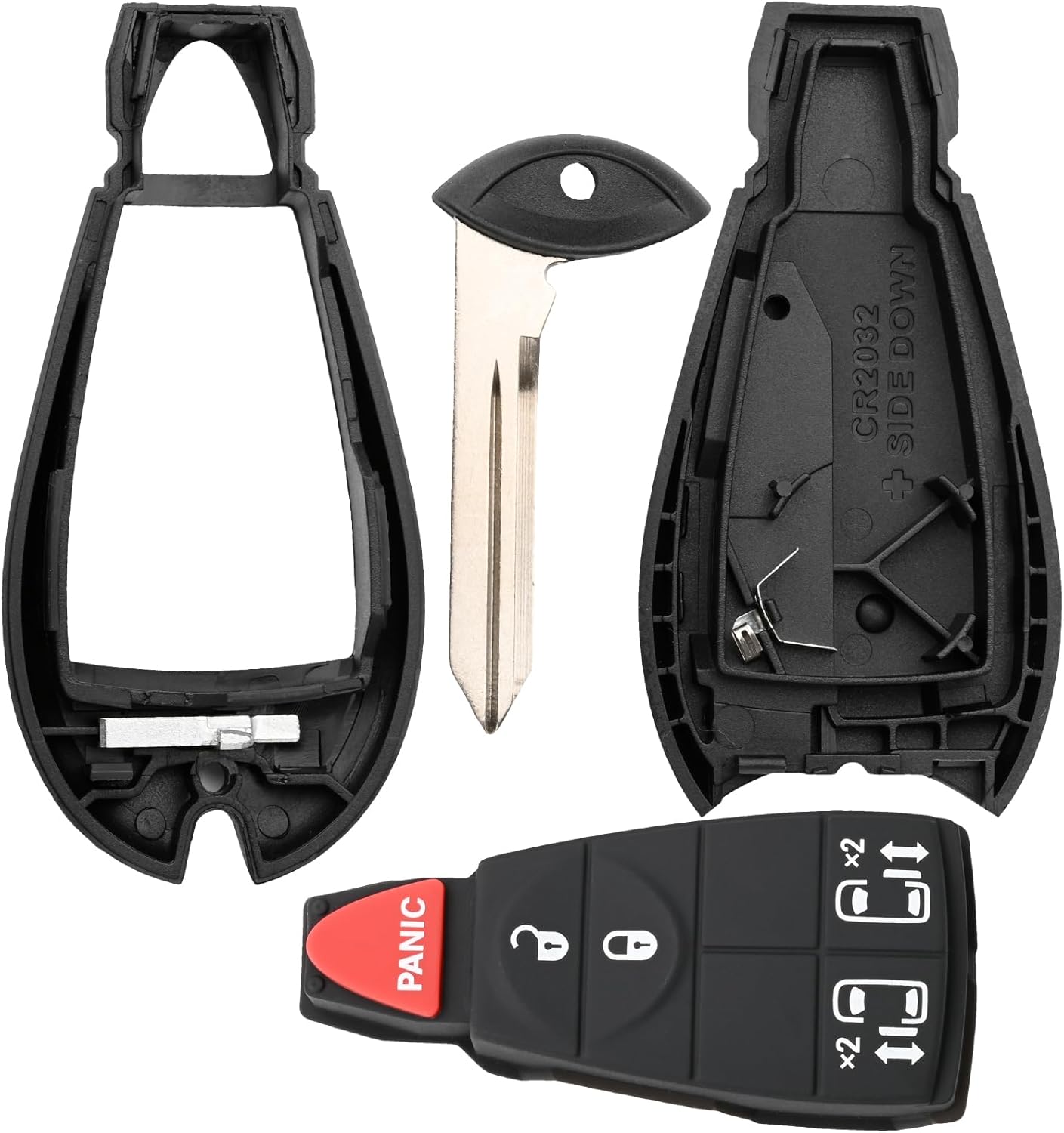 56046713AA Key Fob Shell Case Compatible with Grand Caravan 2008-2020 Town & Country 2008-2016 2PCS