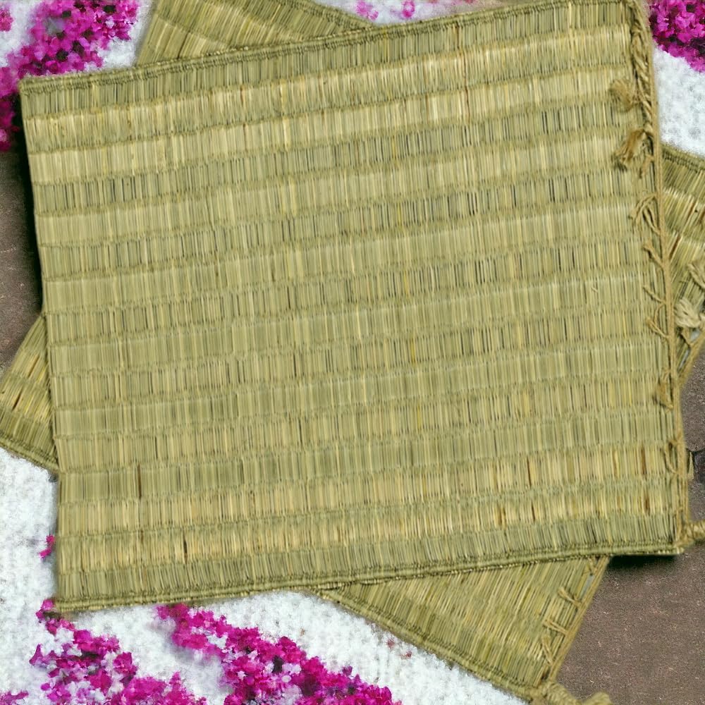 Handmade Coir Grass kusha aasan/100% Natural Grass puja mat (5) (B0CZ12WDK6) Amazon Price History, Amazon Price Tracker