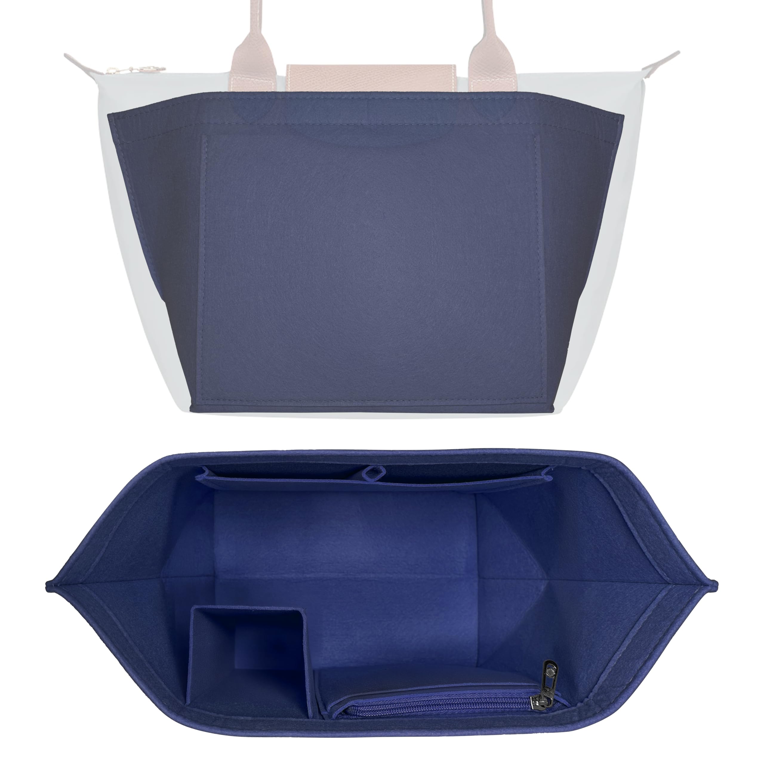 Organizer do torby Longchamp Rozmiar L - wyjmowana wkładka Le Pliage Style na zakupy dla kobiet - granatowy