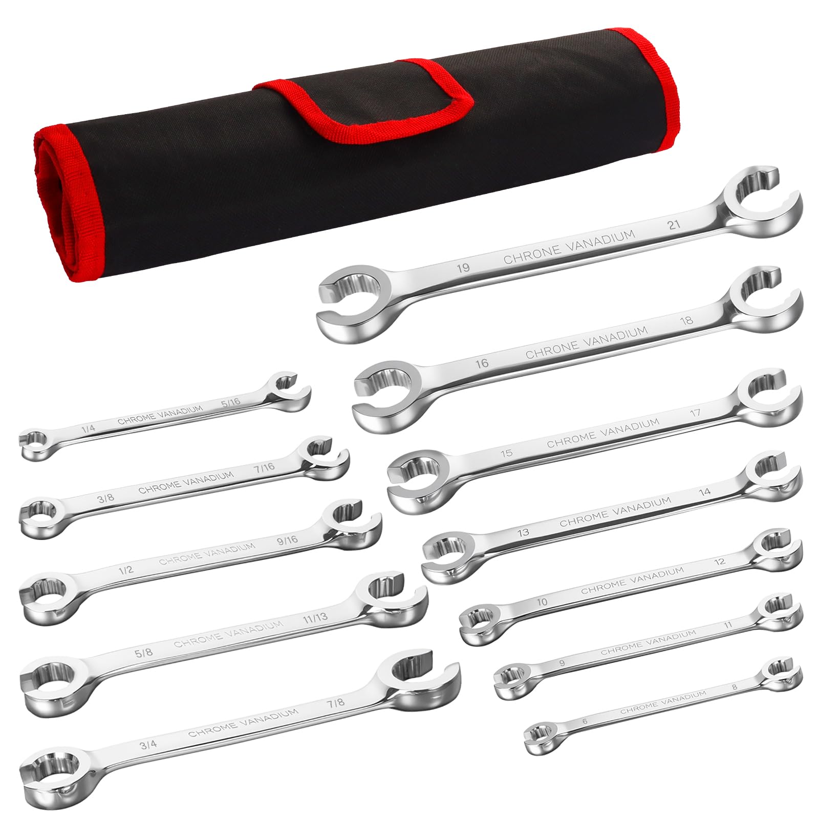 メンテナンス Sokcket wrench set BILITOOLS 12-Piece Flare Nut Wrench Set metric & standard