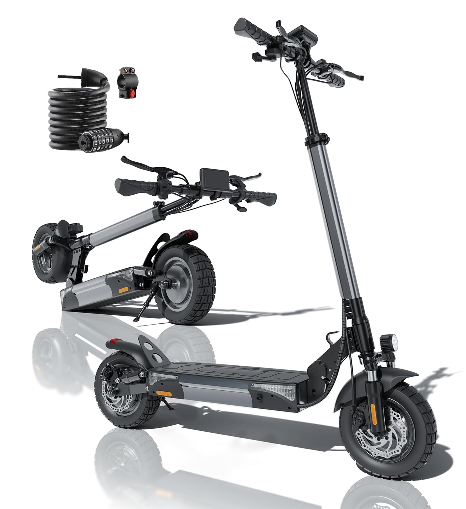 Electric Scooter for Adults 1000W Powerful Motor with 28 MPH Top Speed 28 Miles Long Range 10 Pneumatic