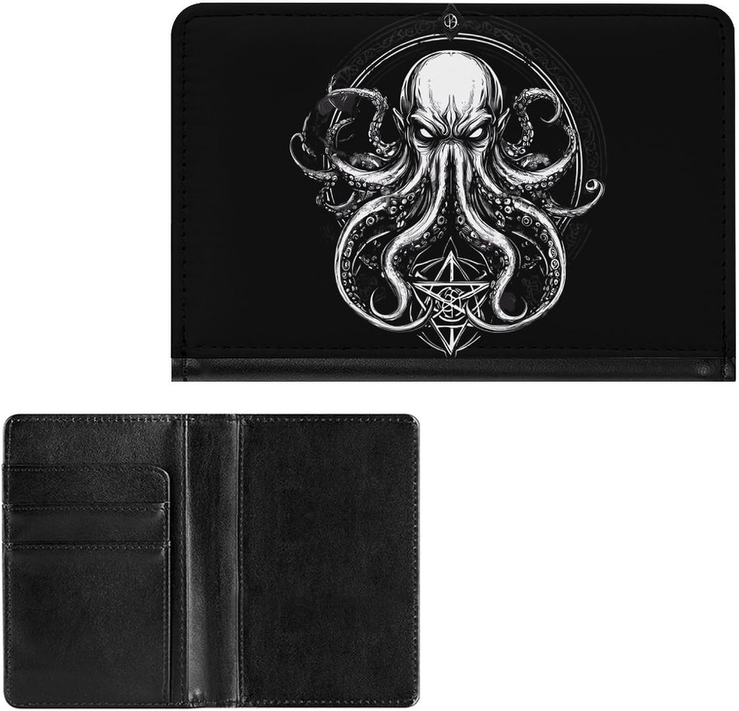 Cthulhus Funny Passport Holder for Travel Wallet Cover Document Organizer with Card Slot image 2