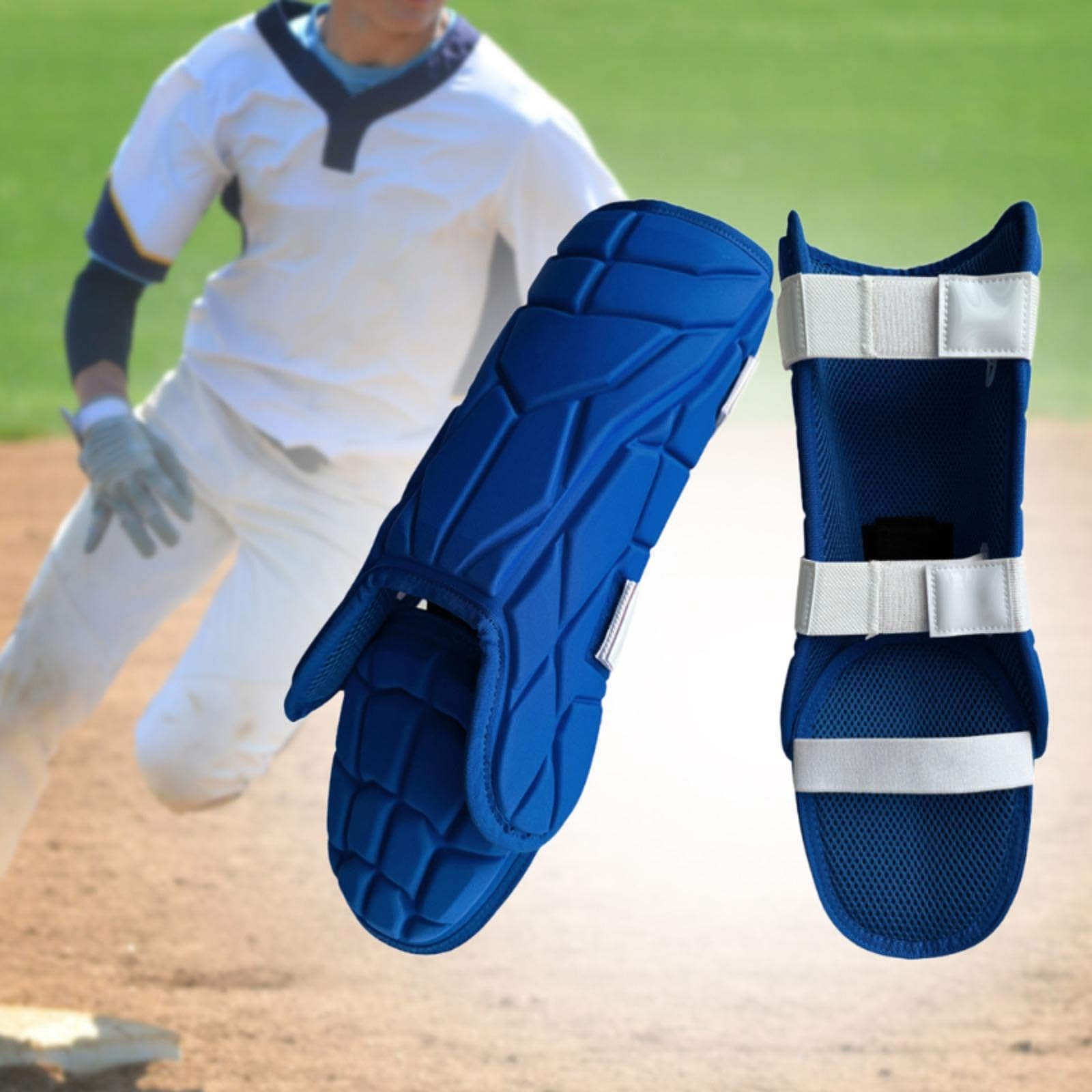 Protectores de piernas para bateador de béisbol, Protectores de pies para Adultos, Equipo cómodo multifunción, protección ergonómica y Ajustable para